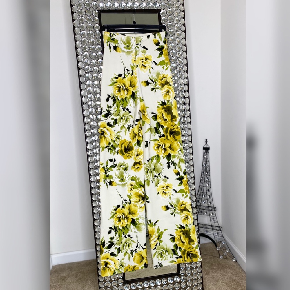 Floral High Waist Pants